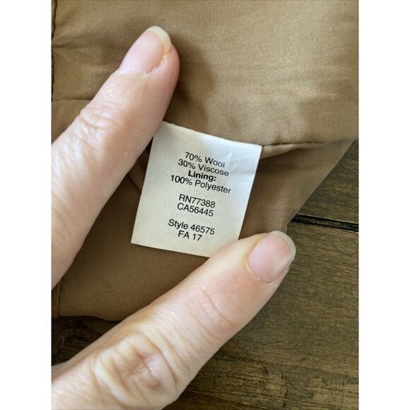 J Crew The Pencil Skirt Brown Wool Blend Skirt Size 4 Lined Back Vent Career - Picture 7 of 8